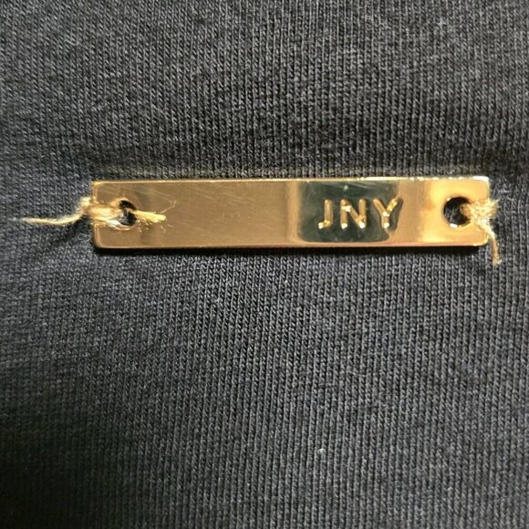 Jones New York Womens Large Crochet Top Blouse Black Bohemian Small 3/4 Sleeve - Picture 7 of 10